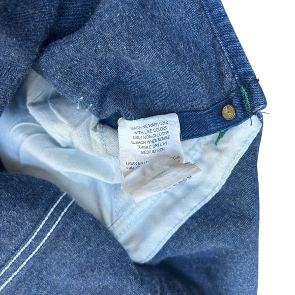 Liberty Denim Bib Overalls Men’s 40X32 Carpenter Work Pants 100% Cotton Blue - Picture 8 of 8